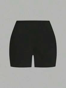 2 piezas Leggings básicos casuales de unicolor para mujer de talla grande, aptos para el verano - Multicolor 2 - Ver 7