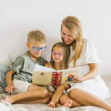 Blue Light Glasses For Kids 3 Pack Anti Glare & Eye Strain Glasses Computer TV Phone Tablets UV Protection Glasses For Kids Boys Girls Age 3-12 - Black + Transparent + Leopard - View 7