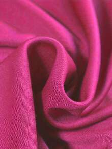 2024 Spring & Autumn European And American Women's Solid Color Jacket, Single-Breasted Baseball Jacket, Sports Outerwear - Rose Red - View 5