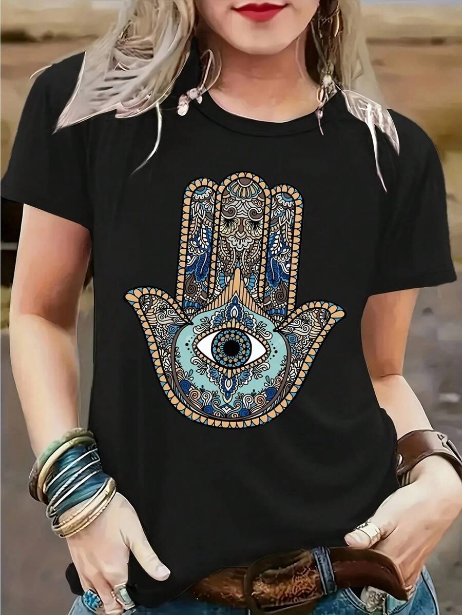 Women T-Shirts - Black - View 1