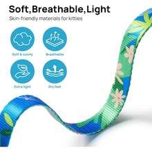 Adjustable Escape-Proof Cat Vest Harness And Leash Set, Soft And Comfortable, Lightweight And Easy To Use, Suitable For Small/Medium/Large Cats - Multicolor - View 9