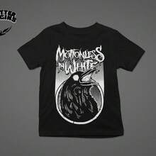 Camiseta unisex, sudadera con capucha Motionless In White – merchandising del álbum Disguise, ropa de mujer, blusas de mujer, tops de mujer, camisetas de mujer, atuendo casual diario, corte regular, combinación diaria, estampado gráfico, estilo deportivo casual. - Negro - Ver 1