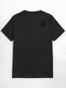Camiseta de Manga Corta para Mujeres - Impresión de Dibujos Animados de Harry's Moving Castle, Suave y Transpirable, de Secado Rápido, Comodidad para Todas las Estaciones, Cuello RedondoPure-Cotton - Negro - Ver 3