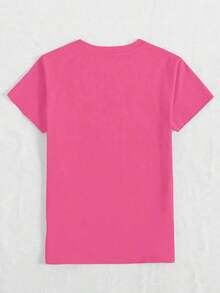 Camiseta de manga corta para mujer, corte regular - Bonito diseño geométrico en 2D de un patrón de trébol de cuatro hojas, lleno de encanto y estilo urbano. |     Perfecto para el ocio en vacaciones |     Adecuado para ocasiones festivas - Estilo - Ver 11