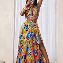 Women Midi Dresses - Multicolor - View 5