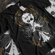 Japanese Mobile Game T-Shirt UniS1ex, Camiseta Villanos T1EE220g Cla-Ssic Cotton T-Shirt - UniS-Ex - The Shirt You A-Lways NeededSuitable For All People, Whether WoM-En Or M-Enhigh-Quality Durable Fabric Suitable For All Seasons,Ft To The Touch But Built To LastBreathabletops WoM.En Fall OutfiT.S For WoM.En VaC.Ation OutfiT.S WoM.En Easter, St. Patrick's Day Costume - 黑色 - 查看 1