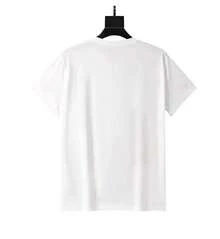 No es un conjunto, los pantalones son solo para referencia de combinación. Camiseta estampada de manga corta con cuello redondo para mujer. Perfecta para citas, desplazamientos diarios y salidas informales. Diseño clásico minimalista de cuello redondo, fácil de combinar y adecuado para todo tipo de cuerpo. - Blanco - Ver 4