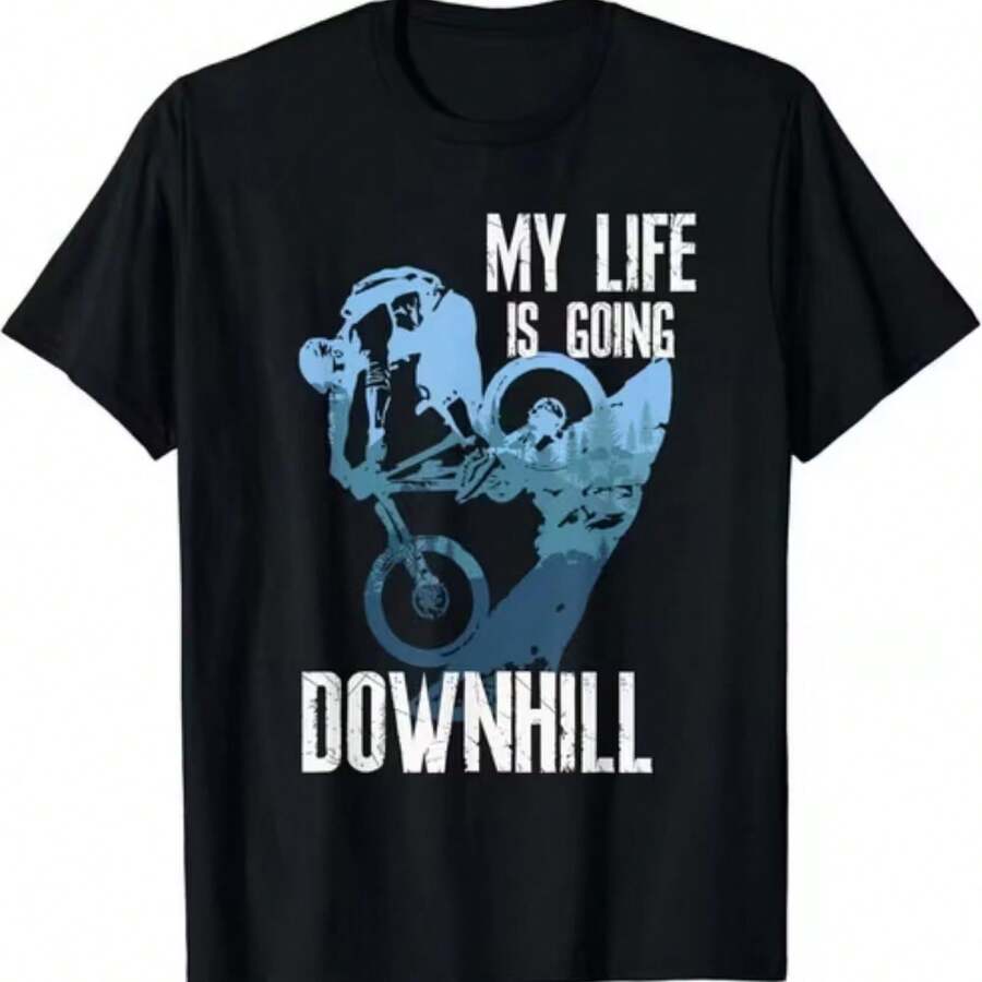 Camiseta impresa para hombres y mujeres - Negro - Ver 1