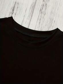 Women's "Christmas Calories Don't Count" T-Shirt With Mexican Food Print, Short Sleeve, Summer Clothes For Women, Casual And Elegant Clothing For Women, Suitable For Spring, Summer And Autumn, Fashionable, Comfortable, Soft And Breathable, New Everyday T-Shirt, Versatile For Casual Vacations, Fun And Comfortable T-Shirts, Soft And Breathable For Women. - 黑色 - 查看 4