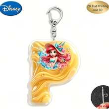 [Móc khóa nam in phẳng 2D hình Công chúa Disney, mặt dây chuyền chữ cái đầu tên cặp đôi gồm 26 chữ cái tiếng Anh từ A-Z, thích hợp làm quà tặng Lễ Tạ ơn, Lễ Phục sinh, Ngày của Cha, Ngày Valentine, Sinh nhật, Quà tặng mùa tựu trường] - Nhiều màu - Xem 9