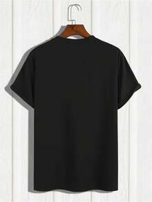 Camiseta Cultural Vietnamita para Adolescentes - Cuello Redondo, Corte Holgado, 220 g/m², con Gráfico del Cerdo Anh Oi, Estilo Retro, Adecuada para Correr, Gimnasio, Viajes, Ropa Urbana - Lavable a Máquina, Prenda Superior de Uso Diario para Jóvenes (Prenda con Temática Vietnamita), para Adolescentes. Camiseta holgada, casual y versátil. - Negro - Ver 2