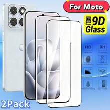 2pcs 3D Tempered Glass Screen Protector, Compatible With Moto Edge 70 Fusion/Edge 60 Pro/Edge 60/Edge 60 Fusion/Edge 50 Fusion/Edge 50 Pro/Edge 50/Edge 40 Pro Series, 3D Full Coverage 9H Tempered Glass Film, High Definition Clear, Scratch Resistant, Bubble-Free, Suitable For Moto Device Screen Protection - Edge 50 Ultra - View 2