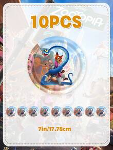 Disney Bộ đồ dùng tiệc theo chủ đề Zootopia, bộ dụng cụ sinh nhật hoàn chỉnh gồm đĩa, cốc, khăn ăn và khăn trải bàn cho các bữa tiệc theo chủ đề. Biến bữa tiệc của bạn thành thế giới Zootopia sống động với bộ đồ dùng tiệc theo chủ đề trọn gói này, được thiết kế để tạo ra trải nghiệm ăn uống liền mạch và sống động. - Bộ đồ ăn - Xem 4