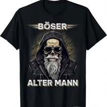 Camiseta impresa para hombres y mujeres - Negro - Ver 1