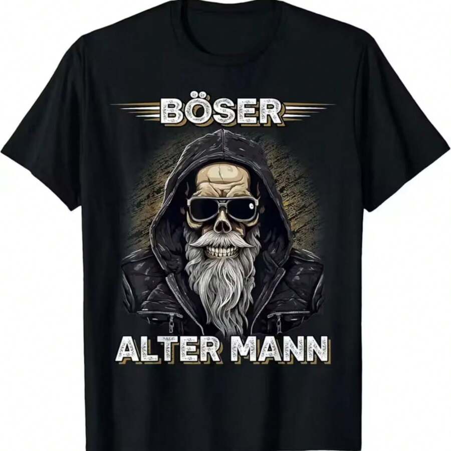 Camiseta impresa para hombres y mujeres - Negro - Ver 1