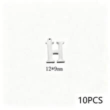 10Pcs 304 Stainless Steel 18K Gold Plated Letter Charms, Alphabet Initial Pendants For DIY Jewelry Making - Pendants - View 36
