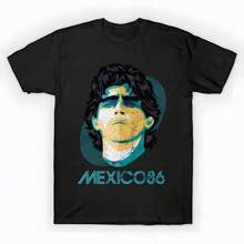 Mexico 86 T-Shirt unisex de la de algodón puro de alta densidad de 220 g. C-AmiS-eta uniS-ex 100 % aL-Godón de - Tejido de alta densidad. Apta para todo tipo de perS-onas, ya sean mujeres o hombres. Tejido duradero de alta C-Alidad apto para todas las estaciones, suave al tacto pero duradero. Tops transpirables. Conjuntos de otoño para mujer. Conjuntos de vaC-Aciones para mujer. Disfraz de Halloween para mujer. - Negro - Ver 6