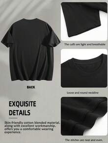 Men's And Women's Casual Cotton T-Shirts For Spring And Summer, With A Vintage Print. Girls Just Want To Have Fun! Soft And Comfortable Fabric, Casual And Versatile Style, Perfect For Summer Wear, Makes A Great Gift, Available In Our Local Warehouse. 06T0 - 黑色 - 查看 4