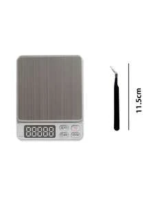 高精度 3kg 數位廚房秤附托盤，易清潔 ABS 塑料材質，一鍵歸零功能與快速單位切換，時尚設計，不含電池 - 廚房秤 - 查看 11