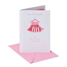 American Greetings - Tarjeta de felicitación para niña vestido rosa - Tarjeta de felicitaciones para nia con vestido rosa - Ver 1