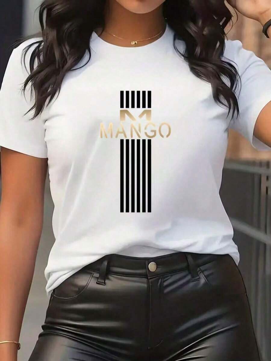 New 2026 T-Shirt! This Comfortable And Versatile Short-Sleeved Printed T-Shirt Can Be Worn Alone Or As An Undershirt. The Relaxed Crew Neck Design Makes It Perfect For The Office, School, Weekend Outings, Or Travel. Easy To Style For Everyday Wear, It Offers A Cool And Lightweight Feel. The Unisex Design Is Also Ideal For Couples To Wear. Pure-Cotton - 白色 - 查看 1