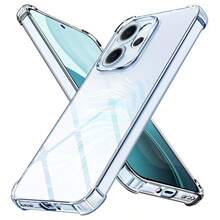 Transparent Anti-Drop Phone Case, High Transparency, Suitable For Reno Series, Find Series, A Series, K Series Full Models, Reno 15/15 F /15C/A6s/F31/A6 GT/ A6 4G/ A6 Pro 4G/5G/A6x/Find X9/Find X9 Pro/F31 Pro+/Reno11 F 5G/ A60 5G/ TPU Reno Find A K Full Series Four-Corner Air Cushion Anti-Drop Phone Case, Reno Transparent Air Cushion Protective Case, Full TPU Anti-Drop Soft Shell - Clear - View 2