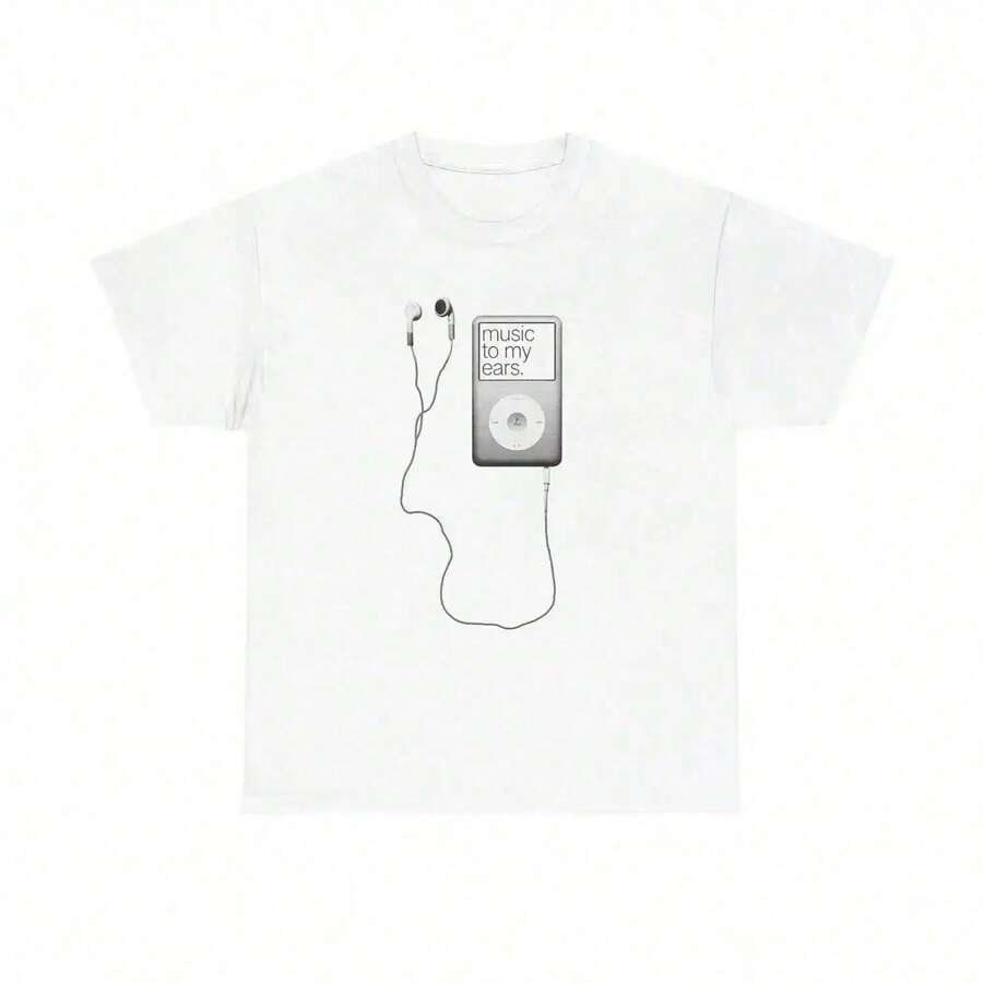 MÚSICA PARA MIS OÍDOS CAMISETA YGLV - Negro - Ver 1