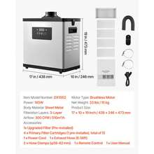 Solder Fume Extractor, Upgraded 4-Stage Filtration Soldering Smoke Absorber With 510 M³/H Strong Suction, 10-Speed & Remote Control Brushless Smoke Extractor For Laser Engraving, 3D Printing - 510 M³/h - View 7