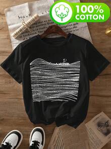 Patrón cristiano bohemio para caminar sobre el agua, regalos cristianos, versículos bíblicos, estampado de ropa religiosa retro de moda de fe, camiseta de algodón puro 100% moderna para mujer, primavera/verano, diseño suave y cómodo 80-A64-5635-Camiseta de manga corta de algodón suelta unisex estilo vintage de calle, blusas para mujer. blusas.blusas casuales para dama. - Negro - Ver 6