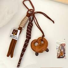 1 Pingente de Pão Personalizado, Decoração Personalizada, Chaveiro para Mochila, Acessório para Pendurar com Cordão - Multicolorido - Ver 6