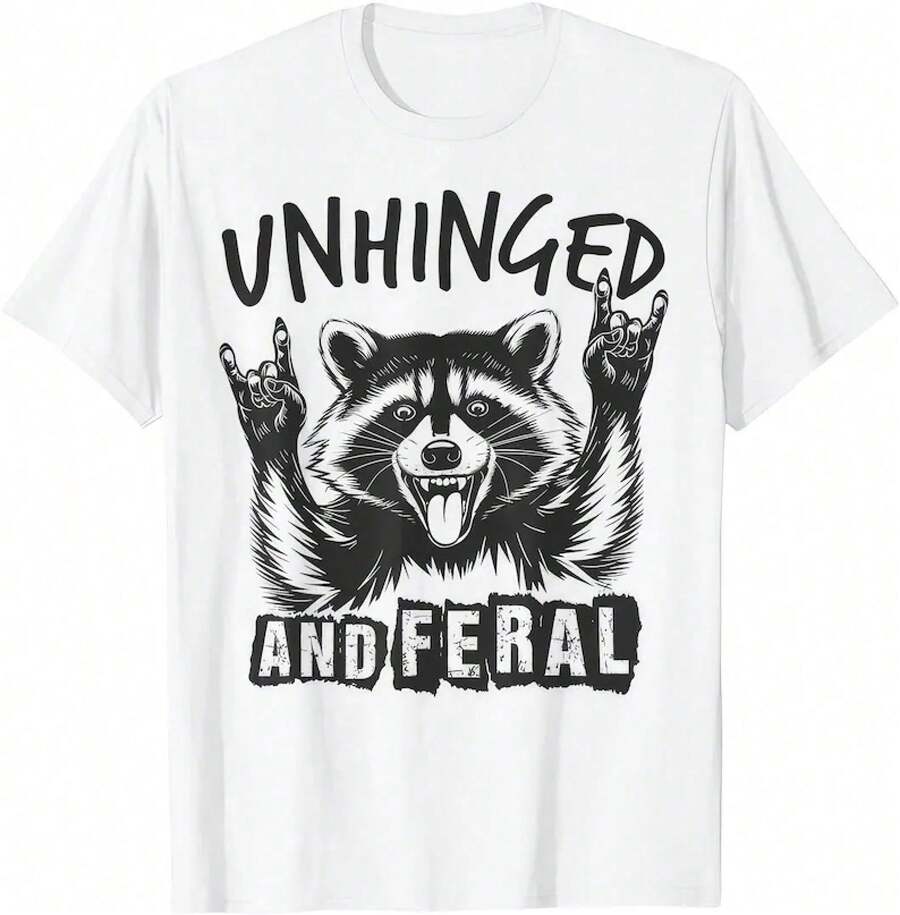 Unhinged And  Raccoon Shirt - Black - View 1