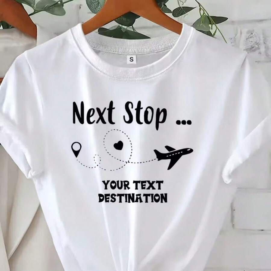Printed T-Shirt For Men And Women - White - View 1