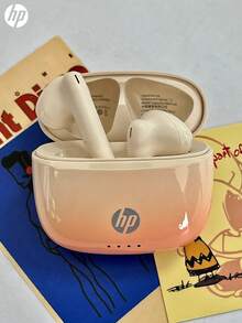 HP H10H 渐变色蓝牙 5.4 无线耳机，IPX4 防水，30 小时续航，带麦克风，节日礼物 - 查看 2