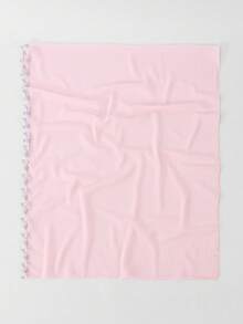 1pc Women's New Floral Chiffon Headscarf, Soft Breathable Versatile Scarf, Muslim Sun Protection Hijab Headwrap, Suitable For Daily Wear In All Seasons - Multi-colored - Pink and Green Lace Long Scarf - View 9
