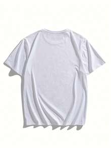 Dad's T-Shirt - Sulley And Mike Wazowski Graphic Tee, Men's Black Crew Neck T-Shirt, Casual Birthday Or Father's Day Gift, Machine Washable, All-Season Comfort, Funny Cartoon Print For Movie Fans, Suit, Casual Wear, Fun Design, Culture Clothing, Breathable Material, Durable Print, Printed Top, Movie Lovers, Adult Men SGYS - 黑色 - 查看 5