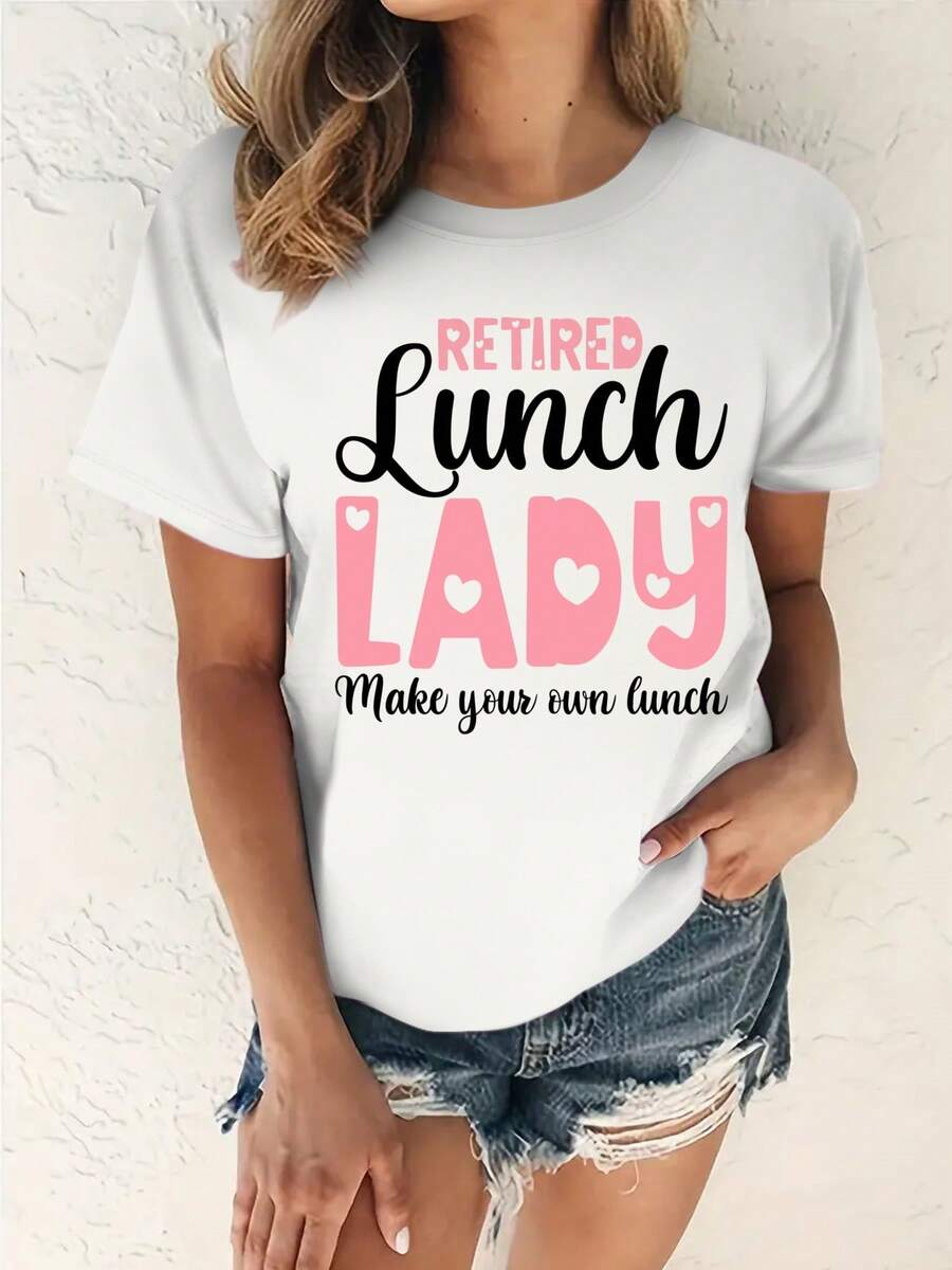 Camiseta con diseño lindo en forma de corazón para la señora jubilada de la cafetería. |   Regalo de jubilación para mujeres - Blanco - Ver 1
