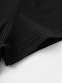 Camiseta de Cuello Redondo para Mujer con Estampado de Alfabeto Cartoon, Diseño Simple, Cómoda y Transpirable, Ideal para Uso Casual Diario, Estilo Natural y Elegante, Imprescindible para Fiestas de Verano, Entrega Local - Blanco - Ver 10