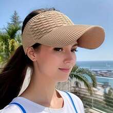 女用遮陽帽 彈性空頂遮陽帽 適合戶外活動 - 彩色 - 查看 4