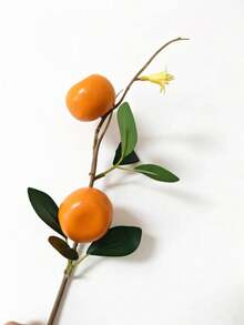 1/3pcs Artificial Orange Branches, Fake Citrus Stems, Fruit Decor, Suitable For Vases, Kitchen, Home, Party, Spring, Summer Decor, Valentine's Day, Wedding Decor, Gifts, Artificial Plants - Multicolor - View 7