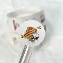 500 miếng dán hình tròn Snoopy bền chắc, chống thấm nước, dễ dàng xé rời, dùng để dán lên lon/túi/phong bì. - Nhiều màu - Xem 9