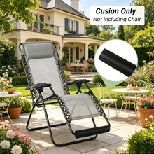 Zero Gravity Chair Footrest Pad, Soft Recliner Footrest Pad With Hook And Loop Strap, Oxford Cloth EPE Foam Foot Support, Suitable For Outdoor Leisure Chair, Patio Lounge Chair, Camping Chair, 40/50cm, Pad Only - Multicolor - View 6