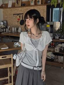 Women Tops - White - View 9