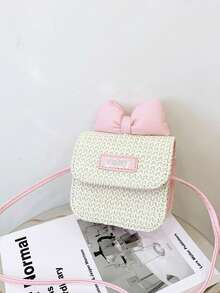 1pc This Stylish And Sweet Mini Square Bag With A Bow Is A Unique Design Suitable For Various Occasions. Versatile And Easy To Use, It'S Perfect For Outdoor Activities, Playtime, Commuting, And More, Making It A Perfect Gift For Teenagers. - Multicolor - View 7