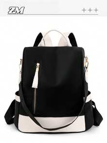 Mochila antirrobo premium para mujer; Mochila de cuero suave casual personalizada de última para mujer; Mochila de viaje multifuncional de gran capacidad y expandible; Mochila multiusos para estudiantes - Multicolor - Ver 10