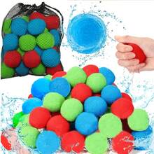 30pcs Reusable Water Balloons, Suitable For Pool Parties, Backyard Games, Multi-Player Competitions, Outdoor Water Fight Games, Perfect Gift For Cooling Down In Hot Summer - Multicolor - View 6