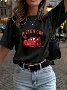 Women T-Shirts - Black - View 6