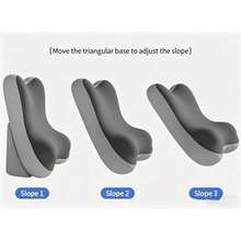 1pc Adjustable Detachable Ergonomic Memory Foam Wedge Pillow, Inclined Leg Support Cushion, Multifunctional Backrest Pillow For Bed, Sofa, Reading, Travel, Bedroom - one-size - View 9