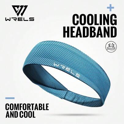 1 Piece Of WRELS Ice-Feel Sports Headband, Featuring Ice-Feel Fiber Technology-Breathable, Quick-Drying, Sweat-Absorbing, And Elastic Design, Suitable For Running, Gym, Yoga, Unisex Fitness Activities, And Outdoor Activities, Providing A Secure Fit (No Residue)