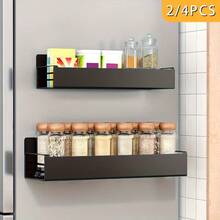 Stozle 2/4pcs Detachable Metal Magnetic Refrigerator Storage Rack, Multifunctional Kitchen/Bathroom Storage Box With Space-Saving Minimalist Design, Fridge Organizer & Shelf, Suitable For Microwave, Fridge, Washing Machine, Oven - 查看 13