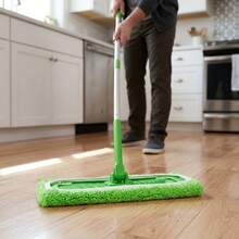 New Upgrade Flat Mop Replacement Cloth 8PCS Set, Wet Dry Dual-Purpose Household Absorbent Mop Pads, Reusable Washable Floor Cleaning Mop Cloth Covers For Indoor Home Floor Maintenance - 綠色-8Pcs - 查看 4